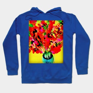 Red Flowers Bouquet Hoodie